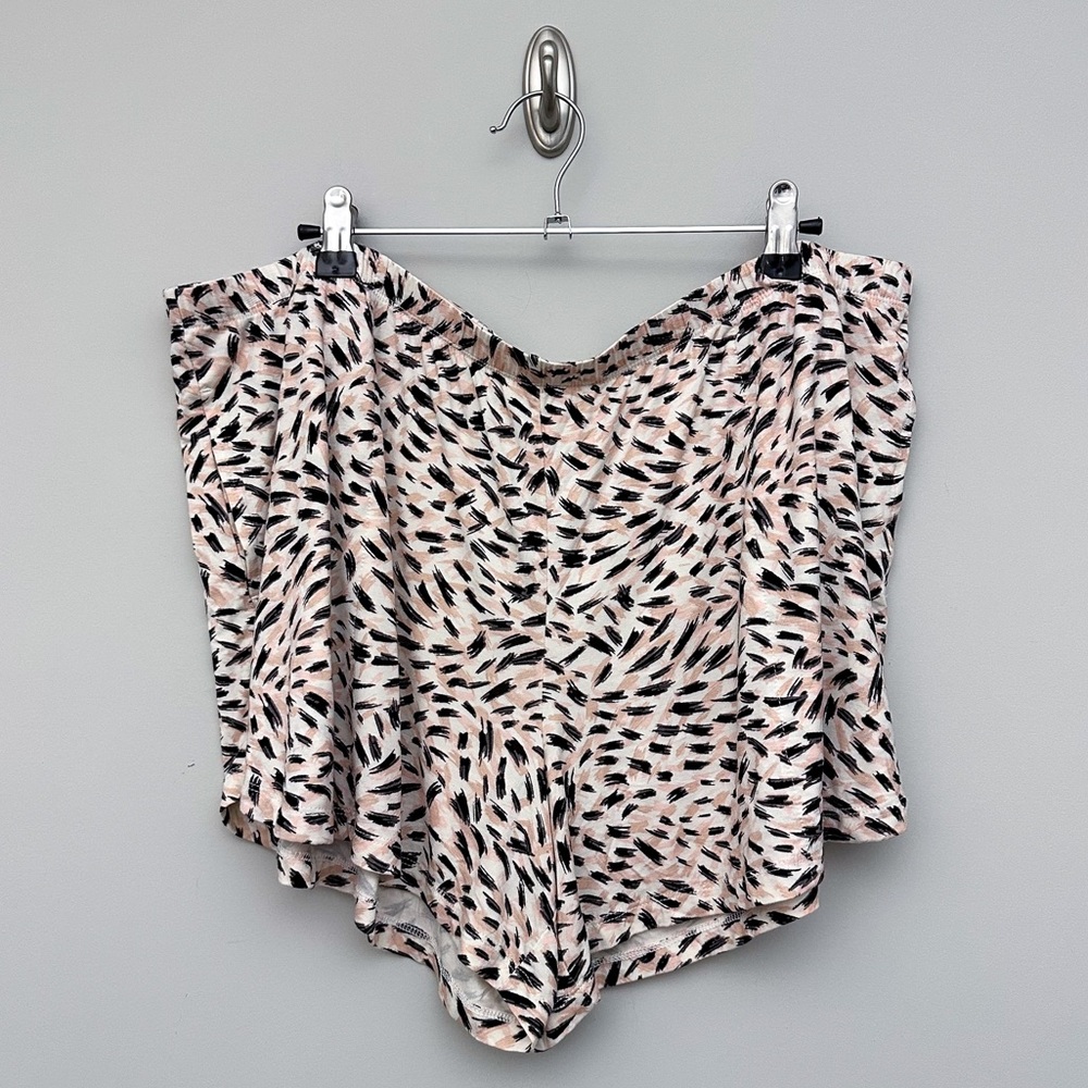 Soma Pink & Black Patterned Sleep Shorts